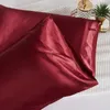 Federa per cuscino Federa in raso di seta di pura emulazione Federa confortevole per copriletto decorativo per copriletto singolo 230807