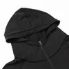 Erkek Hoodies Mens Fermuar Hoodie Hızlı Kurutma Terzini Koşu Avrupa Boyutu Zip Up