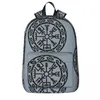 Rugzak Vegvisir IJsland Runen Kompas Vikingen Bescherming Symbool Rugzakken Student Schooltas Schoudertas Laptop Rugzak Reizen