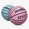 Palle 2023 Pallone da basket fuso Misura ufficiale 7 Rosa Morbido PU resistente all'usura Gioco di allenamento indoor per esterni Uomini baloncesto 230807