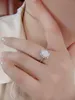 2023 New Auspicious Treasure Jewel Ring Fashionable and niche design Feel Ring Natural Diamond Ring Pure Silver s925 Silver