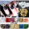 Nail Glitter 12 GridsSet Mixed size Flakes 3D Sequins Paillette Powder Charm Art Decoration Manicure tools CT0120 230808