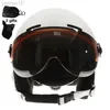 Hełmy narciarskie Gogle gogle narciarskie zintegrowany kask snowboardowy mężczyźni Kobiet łyżwiarstwo deskorolki narciarstwo z gogle HKD230808