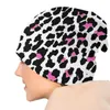 Berets Leopard Print Bonnet Hat Knitted Cool Autumn Winter Outdoor Skullies Beanies Unisex Adult Summer Warm Dual-use Caps