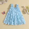 Vestidos de menina Ma baby gaun bayi perempuan anak balita Gaun putri Floarl Ruffle pakaian pesta pernikahan