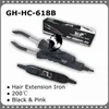 Connettori Temperatura costante GH-HC618B-W Hair Extension IronConnector Pink Black Colore extension connector machine styling tools 230807