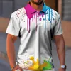 Chemises décontractées pour hommes Chemise T-shirts qualifiés T-shirt graphique Beau manches courtes Hommes Camisa Social Masculino