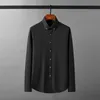 Minglu Metal Bees Male Shirts High Quality Solid Color Long Sleeve Party Mens Dress Shirts Slim Fit Streetwear Man Shirts 4XL