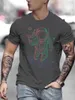 Erkek Tişörtleri Traend Serin Kısa Kollu Tişört Yenilik Hediyesi