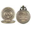 Trump 2024 Pocket Watch Seal للرئيس الولايات المتحدة الأمريكية الساعات الرجعية الكوارتز