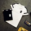 Herren T-Shirts Version 2023 Koreanische Sommerkurz halbarm weißes T-Shirt Modejacke