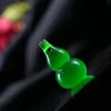 Подвесные ожерелья натуральный зеленый нефритовый колье из тыквы