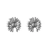 Boucles d'oreilles Thai Silver Vintage Daisy Flower Boucles d'oreilles pour les femmes Cadeau Bijoux de fête Eh2102