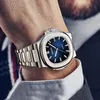 Zegarek sprzedający zegarek na rękę dla mężczyzn luksusowy stal ze stali nierdzewnej Luminous kwarcowy Kwarc Moda Business Dive Man Clock Drop 230807