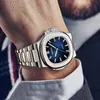 Montres-bracelets PLADEN Vente Montre Pour Hommes De Luxe En Acier Inoxydable Lumineux Quartz Montre-Bracelet De Mode D'affaires Plongée Homme Horloge Goutte 230807