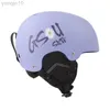 Kayak Kaskları Yeni Karikatür Çocuk Kayak Kask Snowboard Anti-Collision Kar Kask Koruyucu Dişli Erkek ve Kız Dış Mekan Kayak Ekipmanları HKD230808