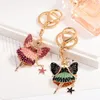 Keychains Fashion Jewelry Angel Dancing Crystal Keychain Utsökta balettflickor Keyring Car Bag Pendant For Women Girl Girl Gift Trinket