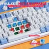 Affhasat Wired Gaming Mechanical Keyboard Russian/English Backlight Gamer Keyboard 98 Keys Knob Light Control Type C Hot Swap HKD230808