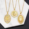 Pendant Necklaces Andralyn Virgin Mary Necklace For Men And Women Punk Hip Hop Sweater Chain