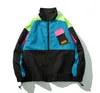 Giacche da uomo Uomo Hip Hop Streetwear Giacca Cappotto Retro Color Block Patchwork Harajuku Giacca a vento Oversize Track Pocket Autunno 230808