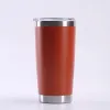 Nouvelle mode 20 oz tasse à boire gobelet avec couvercle en acier inoxydable verre à vin tasse isolée sous vide voyage 18 couleurs FY4412