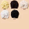 Hair Accessories Bowknot Solid Turban Baby Girl Bubble Cloth Elastic Hairband For Children Soft Born Headband Cap