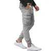 Herrbyxor 2023 Spring Mens Camouflage Tactical Cargo Men joggar Militär Casual Cotton Hip Hop Ribbon Manlig armébyxor