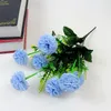 Decorative Flowers Bouquet Carnation 7Heads No Fade Artificial Flower Yellow Silk Forever For Party Home Decorations