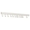 Hooks Rails 2023 Kitchen Hook Rack Utensils Storage White Perforated One Row of Bathroom Tools Home Accessories 230807