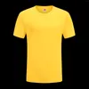 T-shirt da uomo T-shirt ricamate in cotone da uomo T-shirt serigrafica compressa Tee Blank Slim Fit Summer Man Plain Custom Unisex Tops