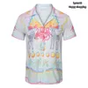2023 Summer Mens Designer Shirts Casablanc Shirt Man Womens Tees Brand Short Sleeves Top Sell Luxury Casual Shirts Asian Size M 3XL
