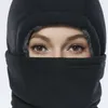 Bandanas Winter Cap Outdoor Balaclava Turban Chapeau chaud en peluche pour les hommes d'équitation