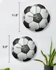 Стеновые часы футбол футбол Большие круглые светящиеся иголки.