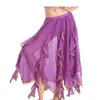 Vêtements de scène danse du ventre jupe complète danse pratique en mousseline de soie grande balançoire Performance femmes livraison directe