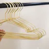 Hangers Racks 10 pcs Clothes Heavy Duty Metal Strong NonSlip Clothing Coat Hanger For Bedroom Gold Silver Wardrobe Storage Organizer 230807