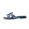 Designer sandalen klassieke oranje platte bodem outdoor flip flops luxe strass zomer strand badkamer douche schoenen 35-44 met doos