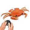 ElectricRC Animals RC Imprared Remote Control Crab Trick恐ろしいいたずらおもちゃ面白い斬新なギフトキッズクリスマスバースデーギフト230807