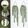 Faux Floral Greenery Artificial Green Hanging Plants Fake Without Pots Outdoor Indoor Wall Wedding Party Decoration Desktop Home Decor 230808