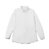 Женские блузки Nellargel Vintage White For Women Fashion Summer Harajuku Рубашки с длинным рукавом красочные японские Y2K Lose Blouse