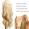 Lace Wire in Hair Human Straight Fish Line Natural Fusion with Clips Weft For Women 230807