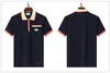 Summer Fashion Men's Polo Shirt Alfabetet tryck Kort ärm Högkvalitativ märke Par Par Bomull Casual T-shirt Variation av färger och storlekar M-3XL-HSC