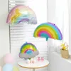 Stor regnbåge unicorn helium ballonger 40 tum nummer folie ballonger enhörning tema födelsedag flicka pojke fest dekoration baby dusch hkd230808