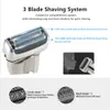 Rasoi elettrici 3Blade Wet Dry Shaver per uomo Barba stoppie 3D Triple Floating Blade Rasatura lavabile Macchina ricaricabile 230807