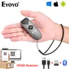 Scaners Eyoyo Mini Portable 1D 2D Bluetooth Skaner kodów kreskowych QR Kod Screen Czytnik obrazu PDF417 macierz danych USB SCANNING 24G DONGL 230808