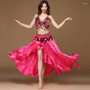Scene Wear Belly Dance Clothes 2023 Summer Sexig stil Training Performance Women Suit Bra kjol