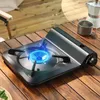 BBQ Grills Ultrathin Gas Stove Outdoor Portable Picnic Barbecue Card Travel Mountaineering Camping Mini Cooking Equipment 230808