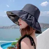 Berets Summer Black Rubber Sunscreen Шляпа Детская Большая Поручка для лица весна и осенняя мода 100 рыбаков