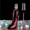 Champagne High Drinking Decanter Shape Glasses Bottle Brandy Crystal Decanter Red Heels Bar Luxurious Wine Nightclub HKD230809