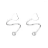 Backs Orecchini Stud Metal Sweet Women Orecchino Gioielli Regali Piercing Heart Star Fashion Ear Elegante