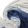Sciarpe Arrivo transfrontaliero Donna Elastico Cotone mercerizzato Modale Dipinto a mano Tinto appeso Bicolore Colore sfumato Jersey